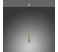 JUST LIGHT. Acoplar lámpara colgante recargable LED, verde, hierro