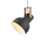 JUST LIGHT. Cup 2.0 lámpara colgante, Ø30cm, 1 luz, negro