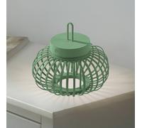 JUST LIGHT. GmbH JUST LIGHT. Akuba lámpara de mesa LED recargable, verde, 22 cm, bambú