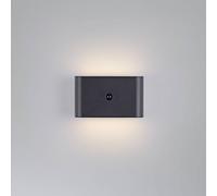 JUST LIGHT. GmbH JUST LIGHT. aplique de pared LED recargable Ziddy negro Sensor 3000 K