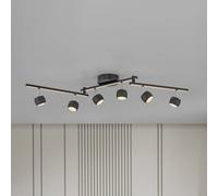 JUST LIGHT. GmbH JUST LIGHT. downlight LED Jarik, 6 luces, negro, 3000 K