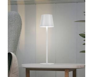 JUST LIGHT. GmbH JUST LIGHT. Euria lámpara de mesa LED recargable, blanco, hierro, IP54