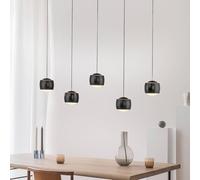 JUST LIGHT. GmbH JUST LIGHT. Lámpara colgante LED Ballini, negro, 5 luces, con interruptor