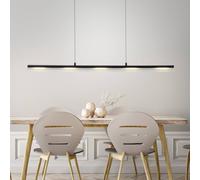 JUST LIGHT. GmbH JUST LIGHT. Lámpara colgante LED Nele, negro, hierro, cristal