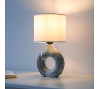 JUST LIGHT. GmbH JUST LIGHT. Lámpara de mesa Carara, base de cerámica, gris