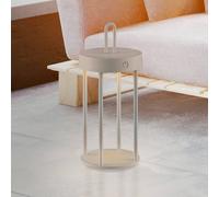 JUST LIGHT. GmbH JUST LIGHT. Lámpara de mesa LED recargable Anselm gris-beige 28cm hierro
