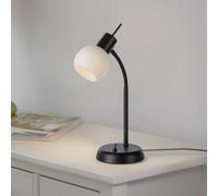 JUST LIGHT. GmbH JUST LIGHT. Lámpara de mesa Loki, negra, hierro, cristal