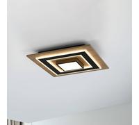 JUST LIGHT. GmbH JUST LIGHT. Lámpara de techo LED Tola, angular, 2 luces, madera, 3000 K