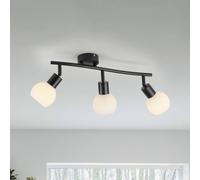 JUST LIGHT. GmbH JUST LIGHT. Loki plafón, 3 luces, largo, negro, hierro