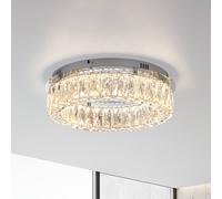 JUST LIGHT. GmbH JUST LIGHT. Plafón LED Kulunka, hierro, cristal