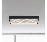 JUST LIGHT. GmbH JUST LIGHT. plafón LED Mikado, 60 x 30 cm, negro True