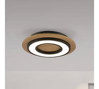 JUST LIGHT. GmbH JUST LIGHT. Plafón LED Tola, redondo, madera, 3.000 K