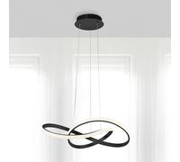 JUST LIGHT. GmbH Lámpara colgante LED Maria, atenuable 3 veces, negra True