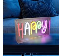 JUST LIGHT. GmbH Lámpara de mesa LED Neon Happy, USB