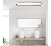 JUST LIGHT. GmbH Panel de superficie LED Flat CCT negro 119 x 29 cm True