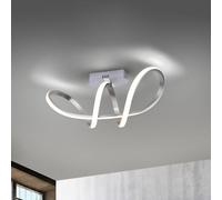 JUST LIGHT. GmbH Plafón LED Maria, atenuable, aluminio True
