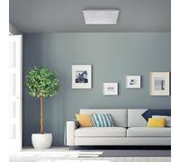 JUST LIGHT. Plafón LED Sparkle CCT dim acero 45x45cm EC:EPREL:921658