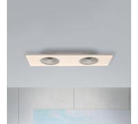 JUST LIGHT. GmbH Ventilador de techo LED Flat-Air, CCT, blanco, 120 x 40 cm