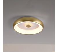 JUST LIGHT. GmbH Vertigo Plafón LED, CCT, Ø 46,5 cm, latón