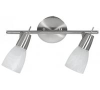 Just Light Julia lámpara de techo 2x4 W blanco-acero 11862-55