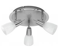 Just Light Julia lámpara de techo 3x4 W blanco-acero 11863-55