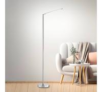 JUST LIGHT. Lámpara de pie LED Dawda con atenuador, acero