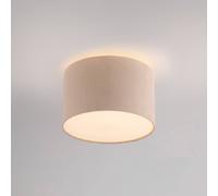 JUST LIGHT. Plafón Duro verde, textil, beige