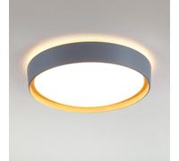 JUST LIGHT. Plafón LED Emilia, atenuable en tres niveles, gris