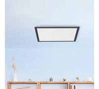 JUST LIGHT. Plafón LED Flat, CCT, negro, 45 x 45 cm EC:EPREL:922096