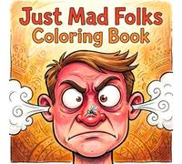 Just Mad Folks Coloring Book: Bold & easy 50 unique pages of crazy people in their day | relieve Stress For all Ages