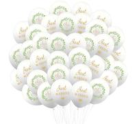 Just Married Decoración,100pcs Globos Beige Mate Latex,30cm Globo de Boda,Just Married Decoración de Boda,para Compromiso, Matrimonio,Novios,Aniversario y Oficina de Registro