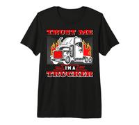 Just Me I Am A Trucker Funny Trucking Truck Driver Camiseta Premium