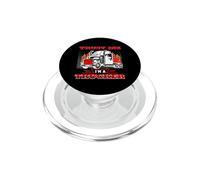 Just Me I Am A Trucker Funny Trucking Truck Driver PopSockets PopGrip para MagSafe