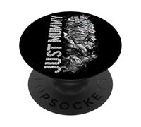 Just Mummy - Camisa Divertida y aterradora para Halloween PopSockets PopGrip Adhesivo