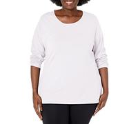 Just My Size Women's Plus Size Long Sleeve tee, White, 3X