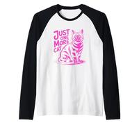 Just One More Cat Camiseta Manga Raglan