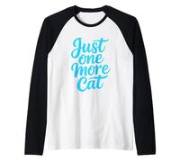 Just One More Cat Camiseta Manga Raglan