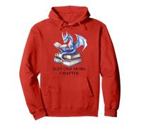 Just One More Chapter Book Dragon Reading Book Lover Bookish Sudadera con Capucha