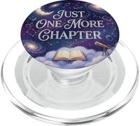 Just One More Chapter Book Lover Celestial Stars Moon PopSockets PopGrip para MagSafe