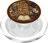 Just One More Chapter Book Lover Fantasy Dragon Bookish PopSockets PopGrip para MagSafe