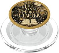 Just One More Chapter Book Lover Fantasy Dragon Bookish PopSockets PopGrip para MagSafe