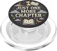 Just One More Chapter Book Lover Librarian Bookish PopSockets PopGrip para MagSafe