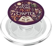 Just One More Chapter Book Lover Librarian Cozy Bookish PopSockets PopGrip para MagSafe