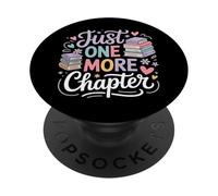 Just One More Chapter Book Lovers Reading PopSockets PopGrip Adhesivo
