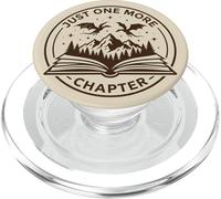 Just One More Chapter Book Reader Fantasy Dragon Bookish PopSockets PopGrip para MagSafe