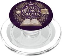 Just One More Chapter Book Reading Theme Purple Bookish PopSockets PopGrip para MagSafe