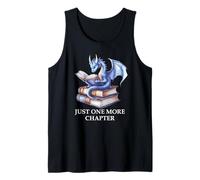 Just One More Chapter Book Worm Dragon Reading Lover Bookish Camiseta sin Mangas