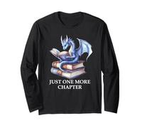 Just One More Chapter Book Worm Dragon Reading Lover Bookish Manga Larga