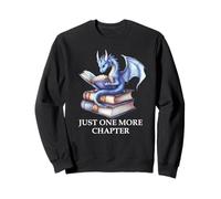 Just One More Chapter Book Worm Dragon Reading Lover Bookish Sudadera