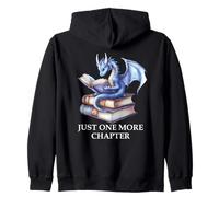 Just One More Chapter Book Worm Dragon Reading Lover Bookish Sudadera con Capucha
